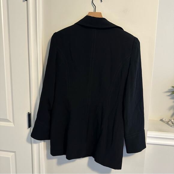 Vintage Zelda Black Button Front Blazer Jacket Medium - Picture 4 of 10